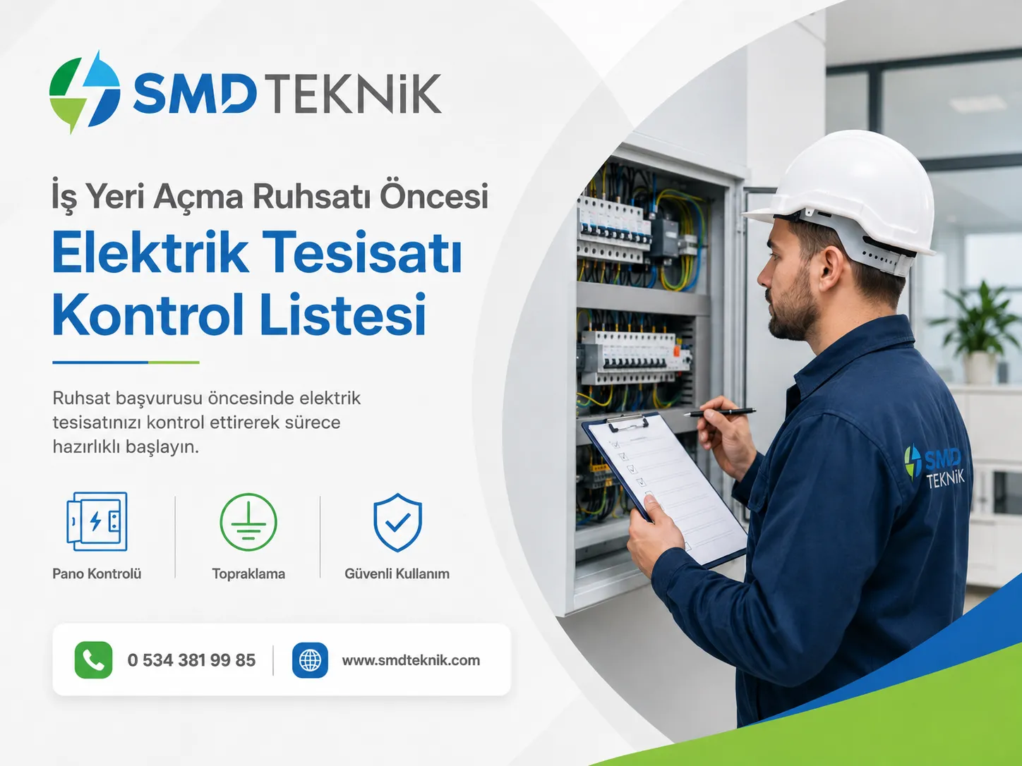 İş Yeri Açma Ruhsatı Öncesi Elektrik Tesisatı Kontrol Listesi