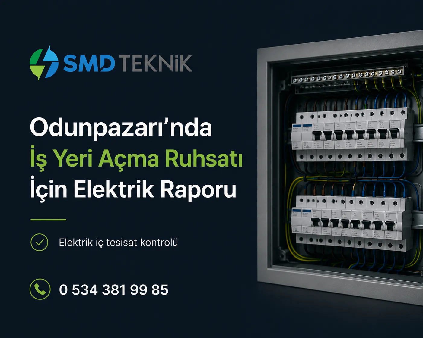 Odunpazarı’nda İş Yeri Açma Ruhsatı İçin Elektrik Raporu